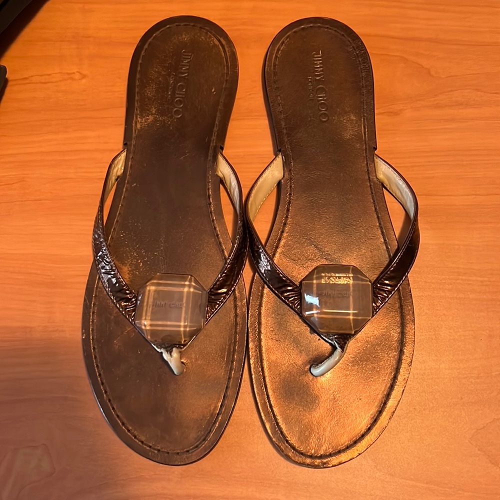 Jimmy Choo flip flops